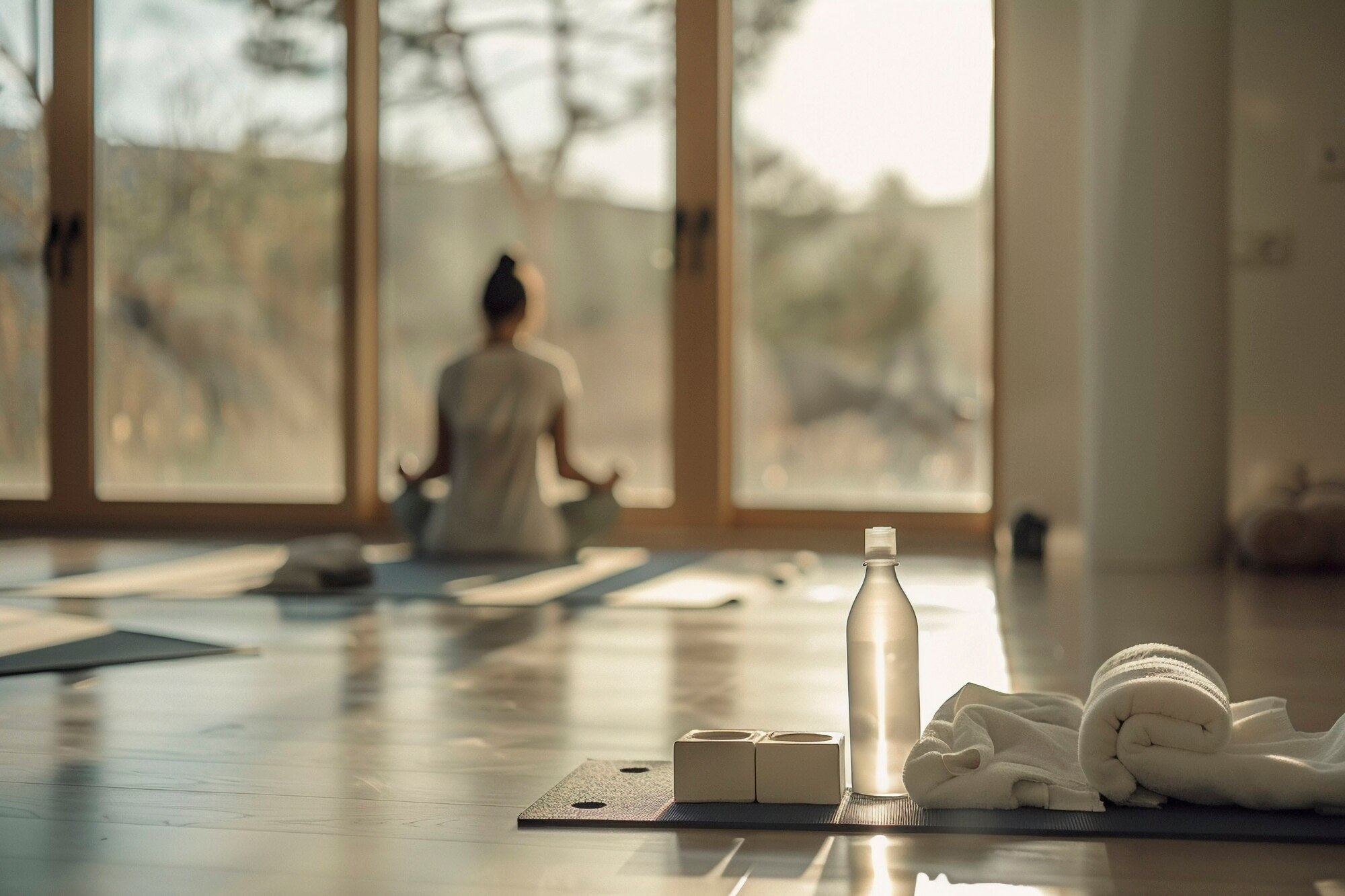 Serene meditation space