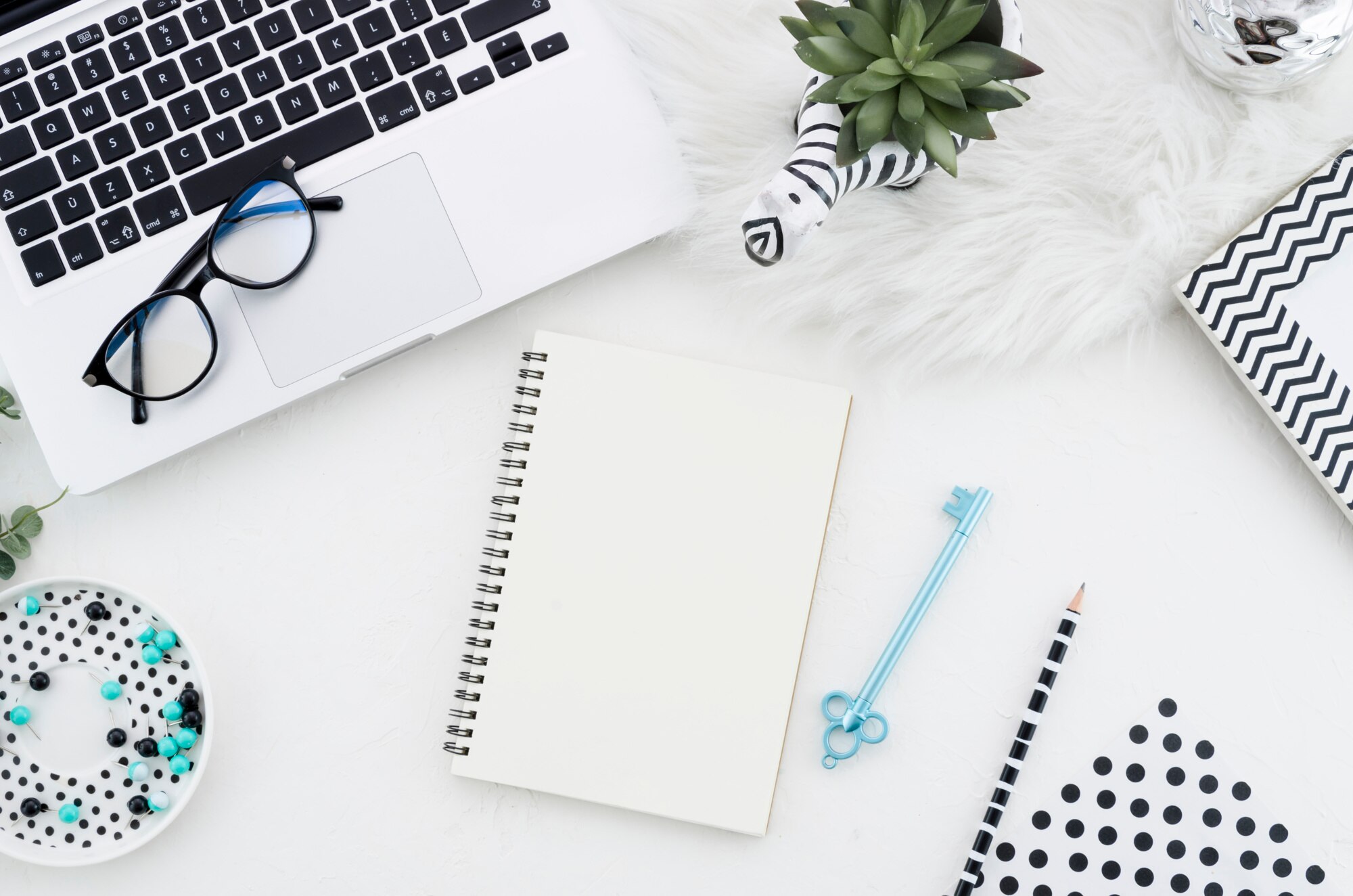 Minimalist bright workspace